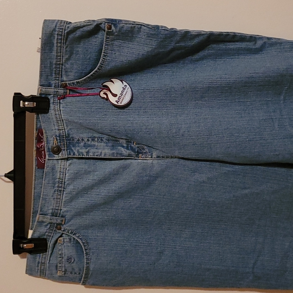Woman's blue jeans